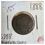 1888 SEATED LIBERTY SILVER DIME