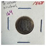1868 3 CENT NICKEL