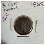 1865 3 CENT NICKEL