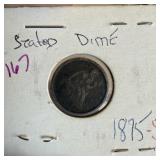 1875-S SEATED LIBERY SILVER DIME