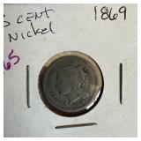 1869 3 CENT NICKEL