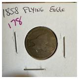 1858 FLYING EAGLE CENT