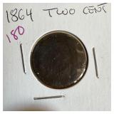 1864 2 CENT PIECE