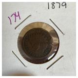 1879 INDIAN HEAD PENNY CENT