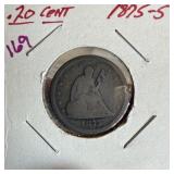 1875-S SEATED LIBERTY SILVER DIME