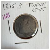 1875 TWENTY CENT PIECE SILVER