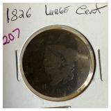 1826 LARGE CENT