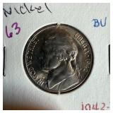 1942-D JEFFERSON NICKEL BU