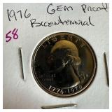 1976 GEM PROOF BICENTENNIAL QUARTER