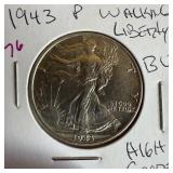 1943 WASHINGTON SILVER HALF DOLLAR HIGH GRADE