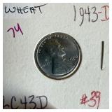 1943-D STEEL WHEAT PENNY CENT