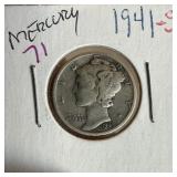 1941-S MERCURY SILVER DIME