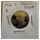 1996-S CAMEO PROOF QUARTER
