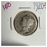 1920-S MERCURY SILVER DIME