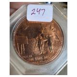 MEN ON THE MOON COPPER COLLECTORS COIN