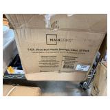 20 PACK 5 QT PLASTIC SHOEBOXES