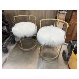 2PC FUZZY BARSTOOLS