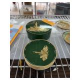 VINTAGE OTAGIRI CHRISTMAS COASTERS W BOX NICE