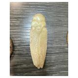 CHINESE SONE CARVED LOCUST FIGURE