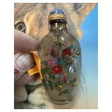 REVERSE PAINTED CHINESE SNUFF OPIUM BOTTLE