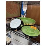 CRATE & BARREL CHIP & DIP BOWLS