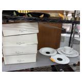 4 PLACE SETTINGS SASAKI LOT DANCING SQUARES