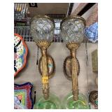 2PC WALL MOUNT CANDLE SCONCES