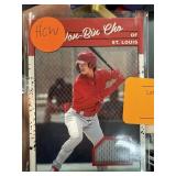 WON BIN CHO GAME USED JERSEY BASEBALL CARD