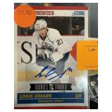 LINUS OMARK SIGNED ROOKIES & TRADED HOCKEY CARD