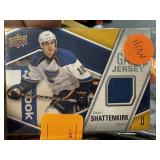 KEVIN SHATTENKIRK GAME USED JERSEY CARD