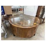 ROUND WOOD COFFEE TABLE NOTE