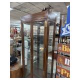 VERY NICE LIGHTED CURIO CABINET