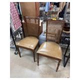 PAIR OF MATCHED DINING CHAIRS