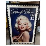 MARILYN MONROE STAMP FRAMED WALL ART