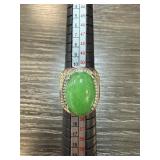 CHINESE JADE CABOCHON RING