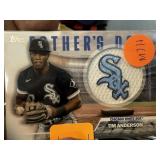 TIM ANDERSON FATHERS DAY WHITE SOX TEAM PATCH CARD