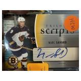 MARC SAVARD SIGNED HOCKEY CARD