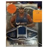 BRENDAN HAYWOOD GAME USED JERSEY BASKETBLL CARD