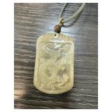 CHINESE STONE DRAGON PENDANT