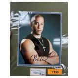 AUTOGRAPHED PHOTO W COA VIN DIESEL AUTOGRAPHED PHOTO W COA VIN DIESEL