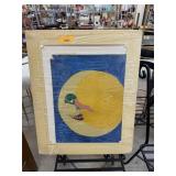 ORIGINAL MOON & STARS ARTWORK UNSIGNED ORIGINAL MOON & STARS ARTWORK UNSIGNED