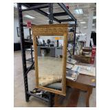 GOLD TONE FRAMED WALL MIRROR GOLD TONE FRAMED WALL MIRROR