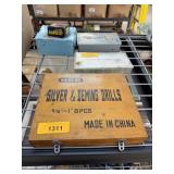 SILVER & DEMING DRILL BITS W WOOD BOX SILVER & DEMING DRILL BITS W WOOD BOX