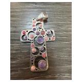 STERLING SILVER BARSE CROSS PENDANT STERLING SILVER BARSE CROSS PENDANT