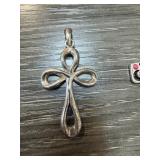 STERLING SILVER BARSE CROSS PENDANT STERLING SILVER BARSE CROSS PENDANT