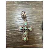 STERLING SILVER BARSE CROSS PENDANT STERLING SILVER BARSE CROSS PENDANT