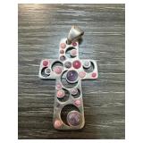STERLING SILVER BARSE CROSS PENDANT STERLING SILVER BARSE CROSS PENDANT