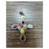 STERLING SILVER BARSE CROSS PENDANT STERLING SILVER BARSE CROSS PENDANT