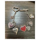 STERLING SILVER HEART BRACELET STERLING SILVER HEART BRACELET