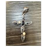 STERLING SILVER BARSE CROSS PENDANT STERLING SILVER BARSE CROSS PENDANT